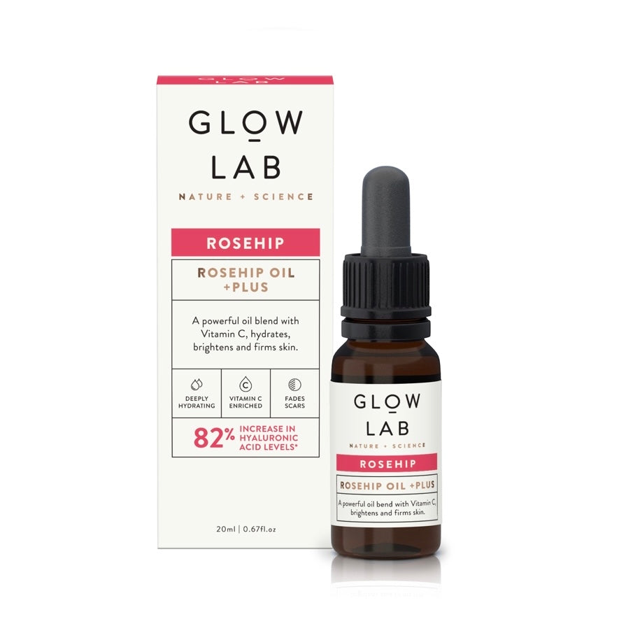 Glow Lab ローズヒップオイルプラス ニュージーランド ローズヒップシードオイル 保湿美容液 20ml