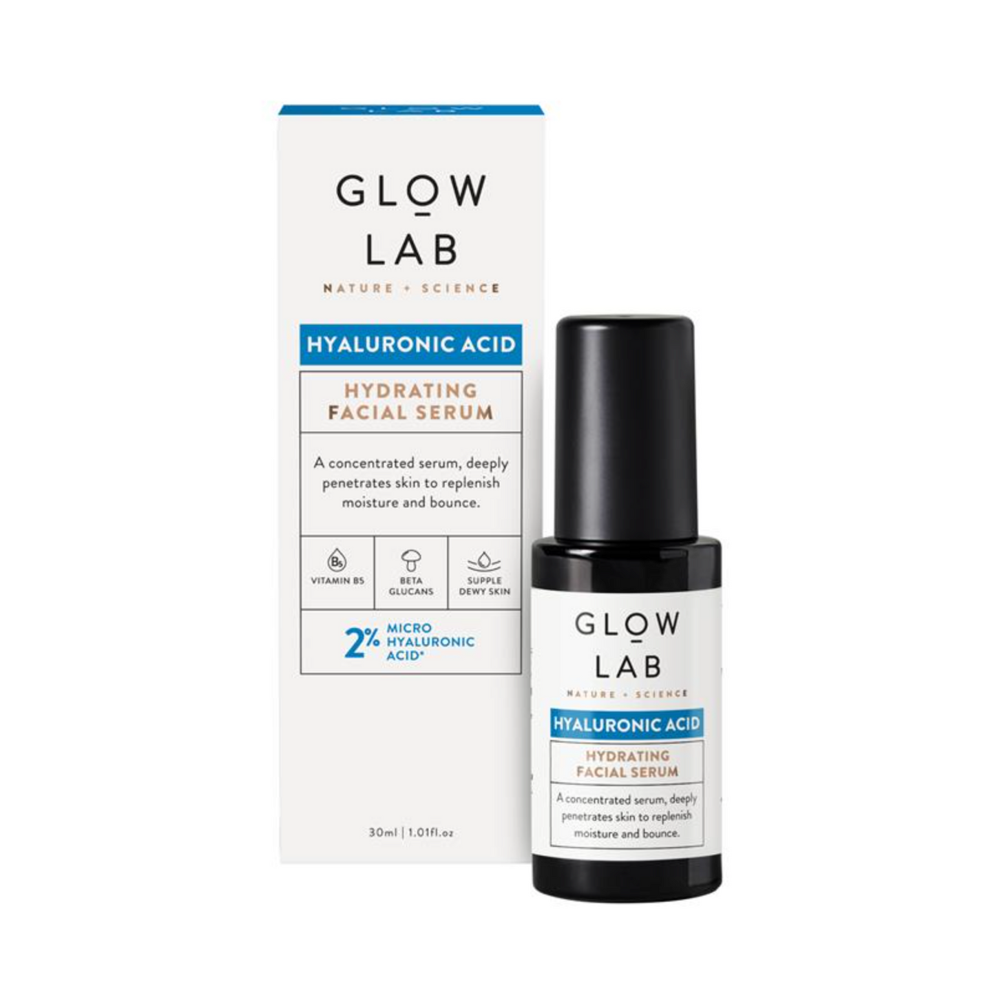 Glow Lab ヒアルロン酸 ハイドレーティング フェイシャルセラム 30ml