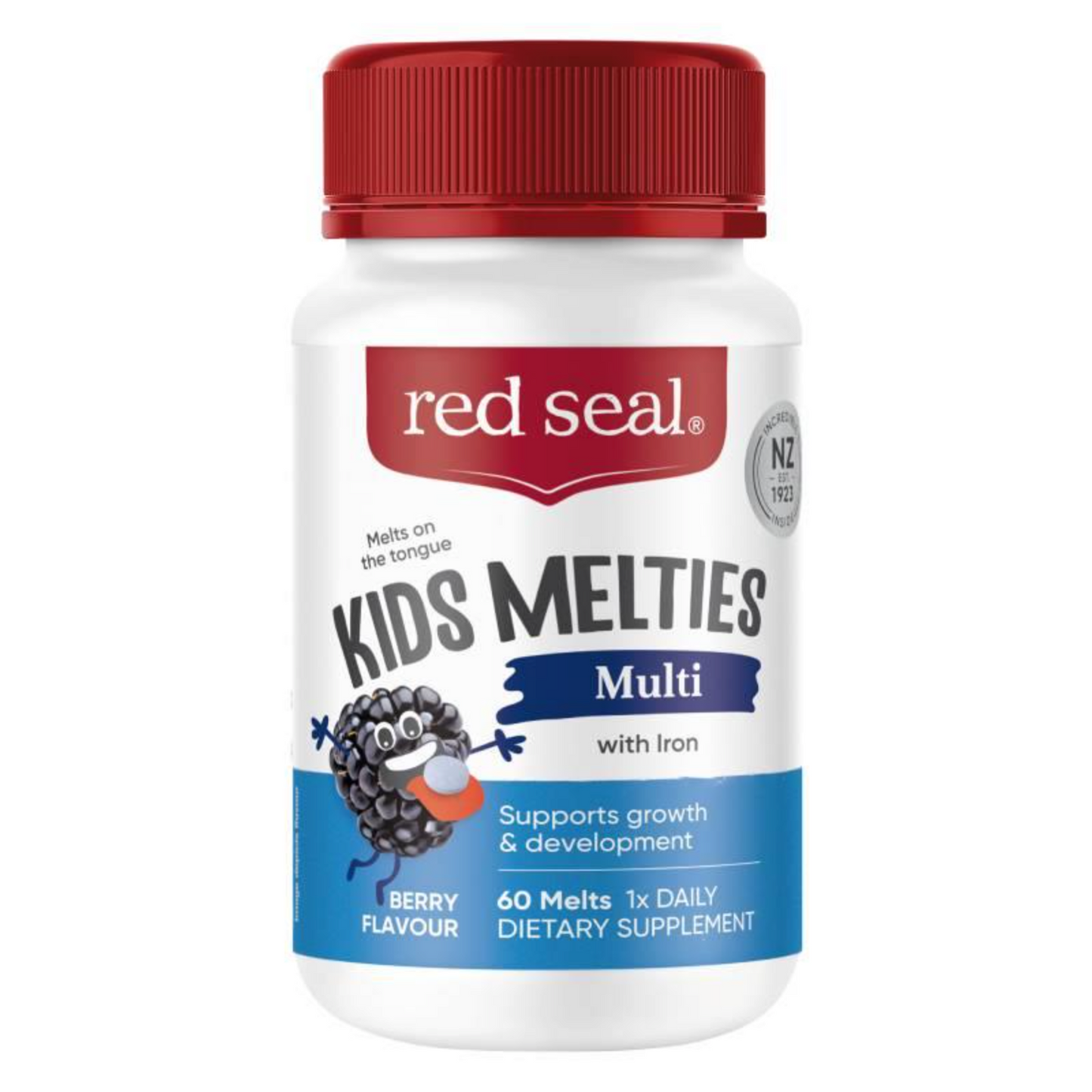 Red Seal Kids Melties Multi with Iron 紐西蘭紅印 兒童綜合維他命含鐵 60粒