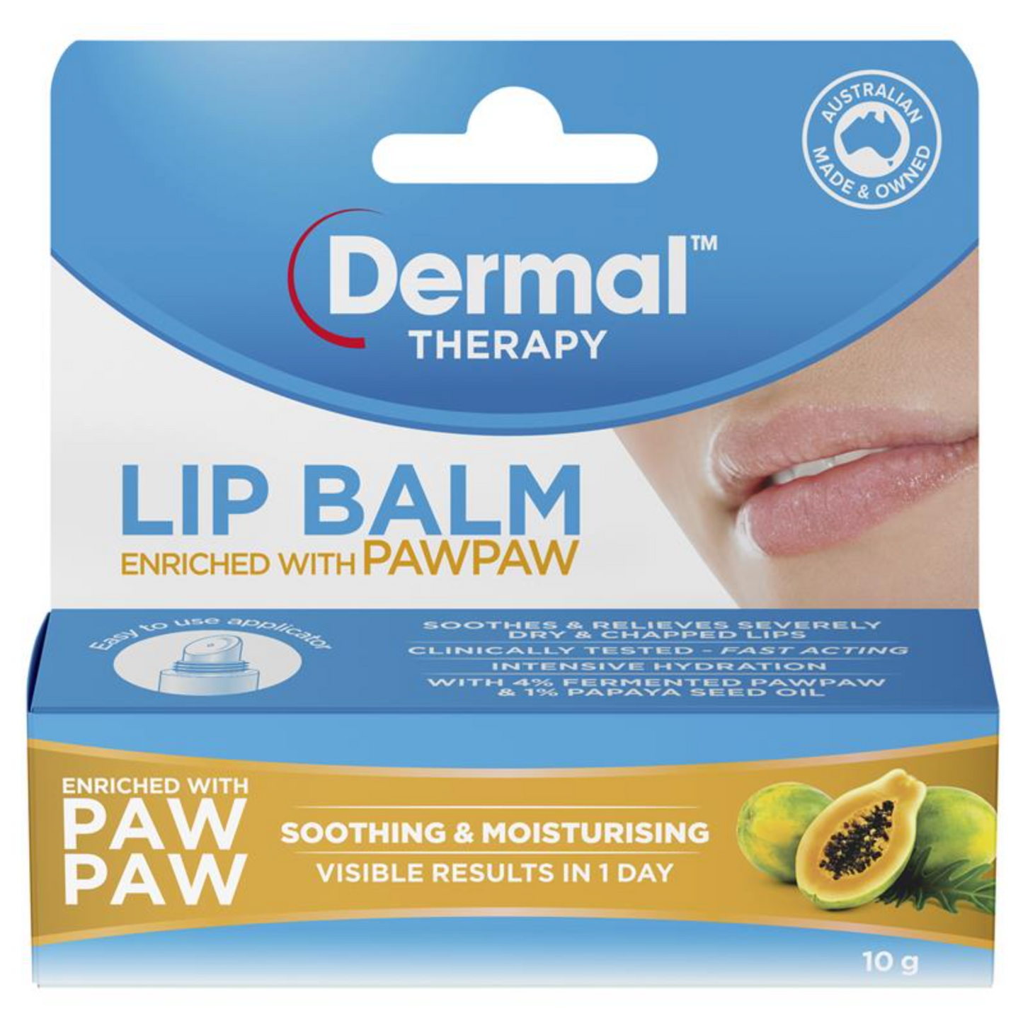 Dermal Therapy Lip Balm PawPaw 澳洲木瓜保濕潤唇膏 10g