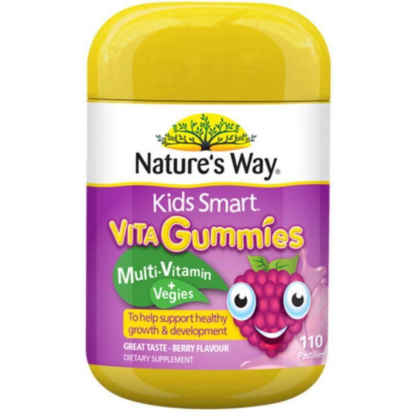 Nature’s Way Kids Smart Vita Gummies Multi-Vitamin + Vegies 澳洲佳思敏 兒童綜合維生素蔬菜軟糖 110粒