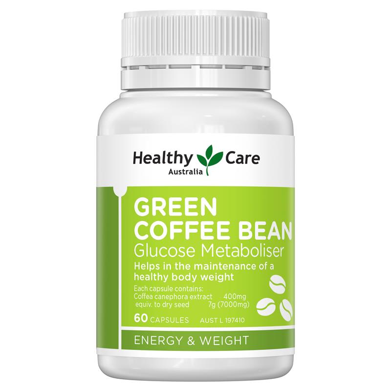 Healthy Care Green Coffee Bean,綠咖啡豆萃取膠囊 60粒