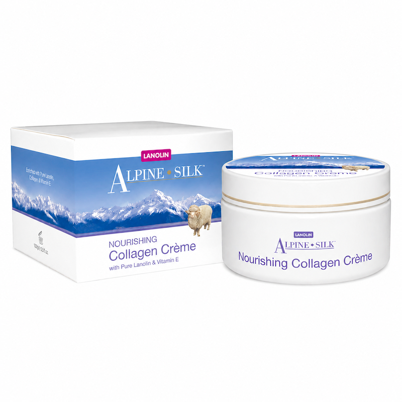 Alpine Silk Collagen Creme,紐西蘭羊毛脂,膠原蛋白霜 100g