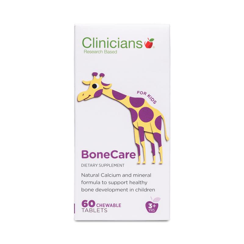 Clinicians Kids BoneCare,紐西蘭科立純,兒童補鈣咀嚼片 60粒