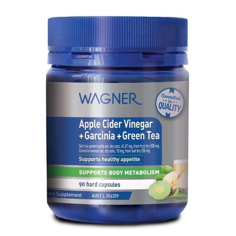 Wagner Apple Cider Garcinia Green Tea,蘋果醋+藤黃果+綠茶膠囊 90粒