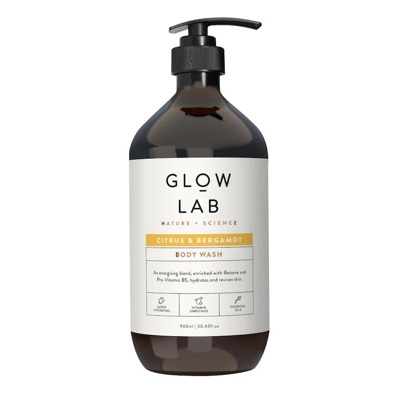 Glow Lab ボディウォッシュ シトラス&ベルガモット 植物精油配合ボディソープ 900ml