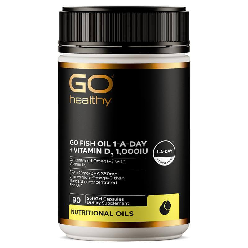 GoHealthy_紐西蘭高之源3倍濃縮每日魚油+維他命D3_90粒