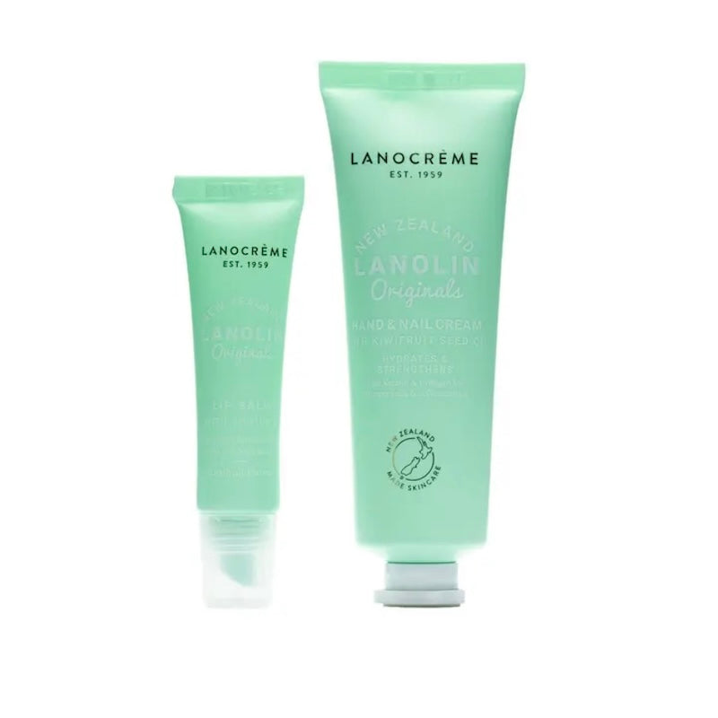 Lanocrème Lanolin Hand & Lip Duo with Kiwi Seed Oil