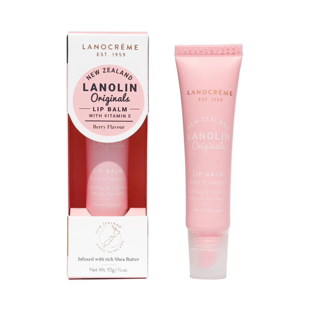 Lanocrème Lanolin Originals Lip Balm with Vitamin E,羊毛脂維他命E潤唇膏 10g