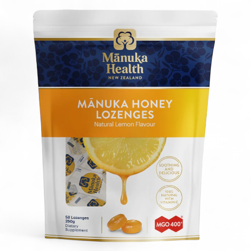 Manuka Health Manuka Honey & Propolis Lozenges 250g Lemon Flavour