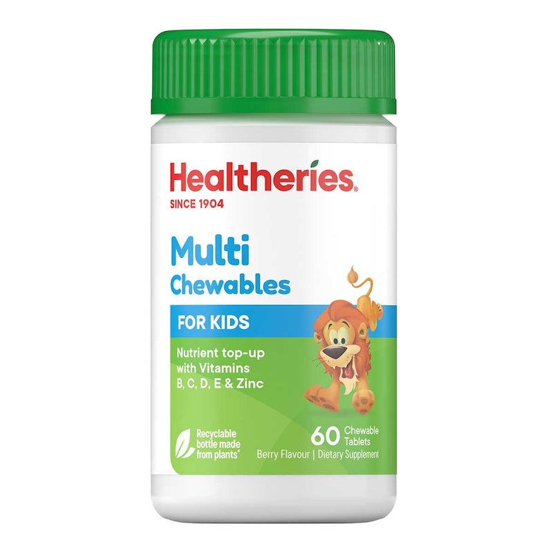 Healtheries Multi For Kids,兒童綜合維他命咀嚼錠 60粒