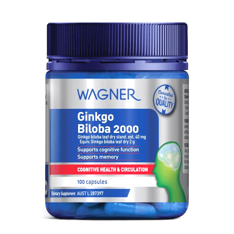 Wagner Ginkgo Biloba 澳洲瓦格納,銀杏2000 膠囊 100粒