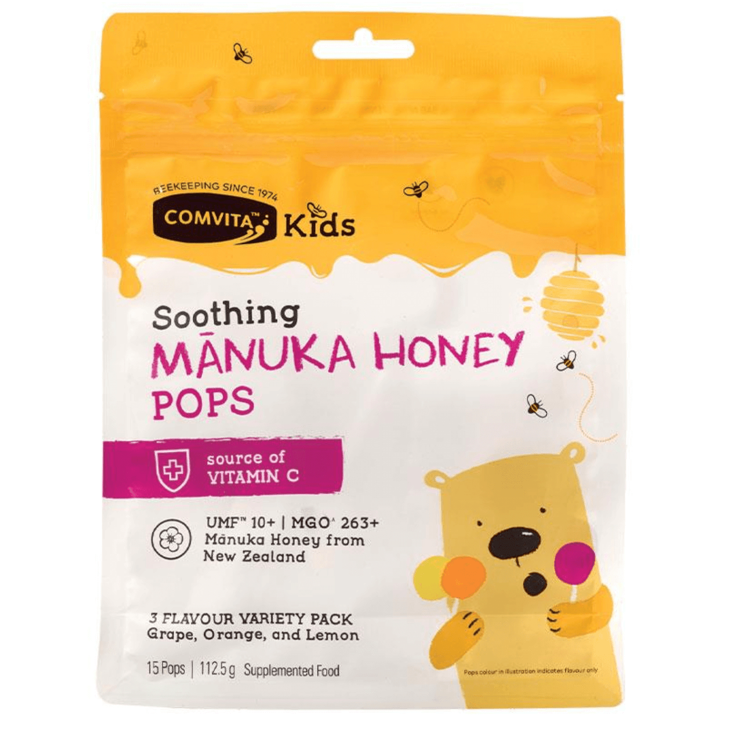 Comvita Manuka Honey UMF10+ Kids Lollipops 15 Pack