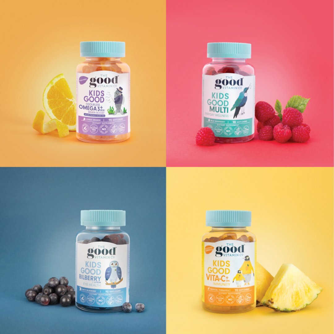 The Good Vitamin Co Kids Good Omega 3 Tropical Orange 90 Gummies