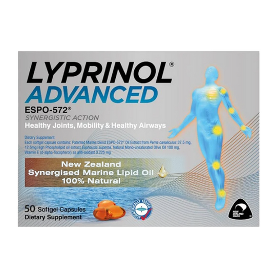 Lyprinol Advanced ニュージーランド リプリノール アドバンスド 海洋エキス 関節カプセル 50粒