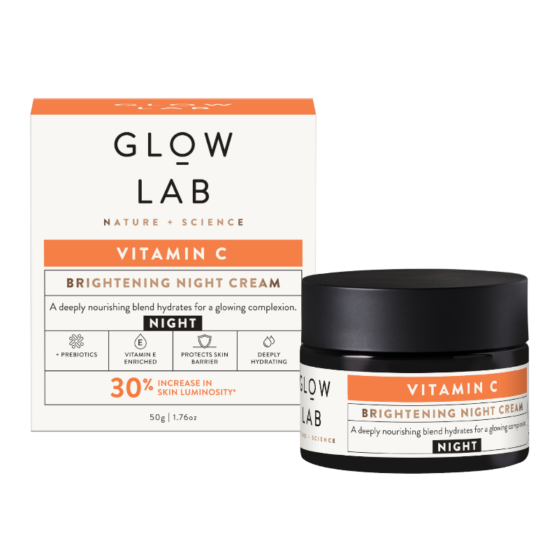 Glow Lab ブライトニング ナイトクリーム ニュージーランド ビタミンC美白ナイトクリーム 50g