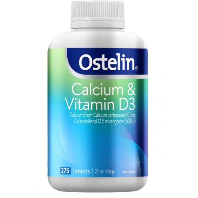 Ostelin Calcium & Vitamin D3 オーストラリア ビタミンD3+カルシウム チュアブルタブレット 275錠