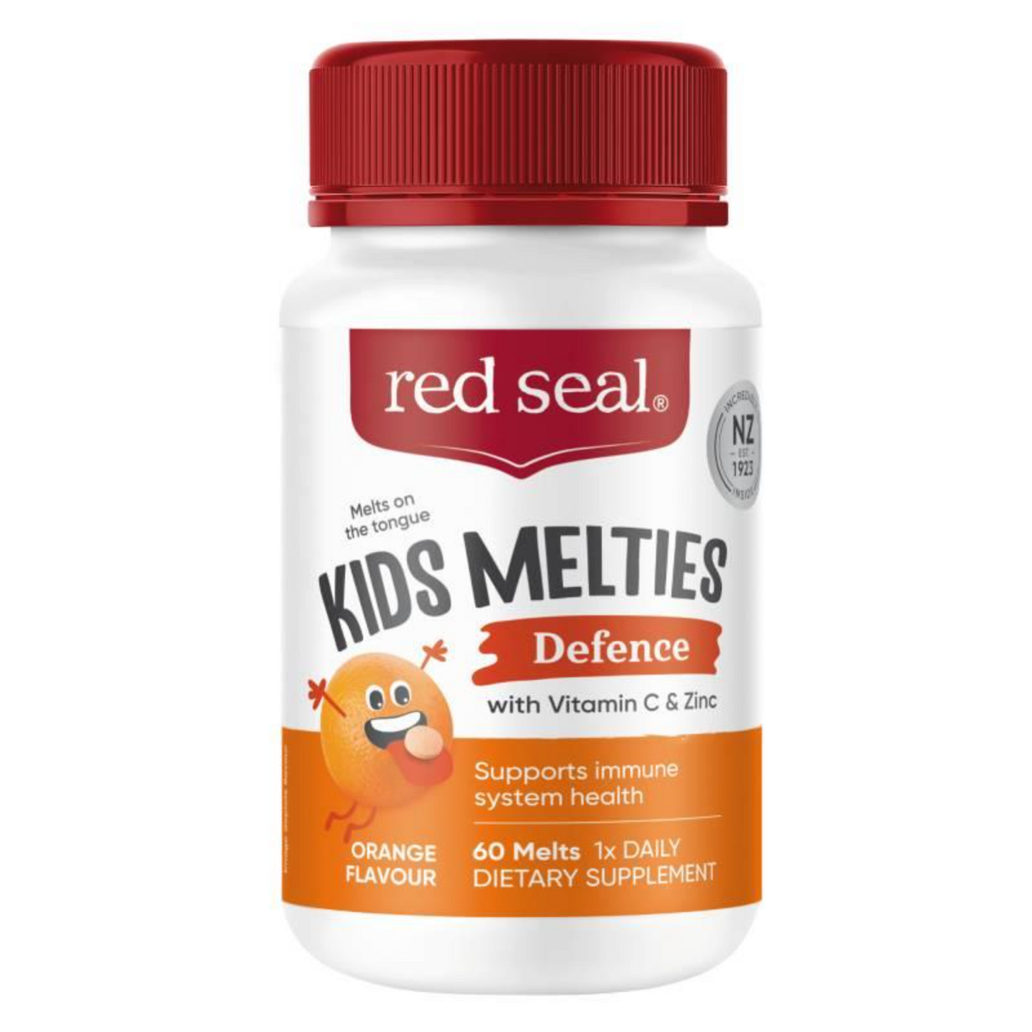Red Seal Kids Melties Defence with Vitamin C & Zinc 紐西蘭紅印 兒童維他命C＋鋅 60粒