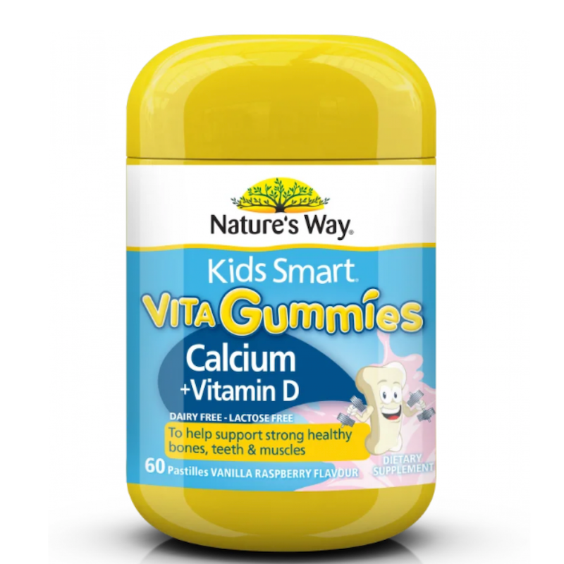 Nature’s Way Kids Smart Bursts Calcium + Vitamin D3 澳洲佳思敏 兒童鈣+D3軟膠囊 50粒