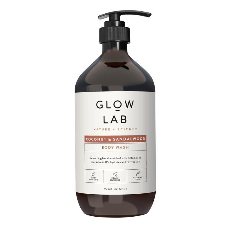 Glow Lab Body Wash Coconut & Sandalwood 紐西蘭 椰子檀香植物精油沐浴露 900ml