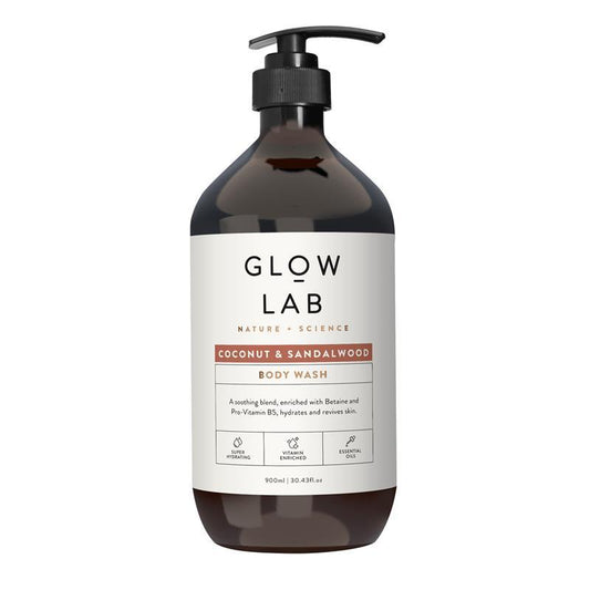 Glow Lab Body Wash Coconut & Sandalwood 紐西蘭 椰子檀香植物精油沐浴露 900ml