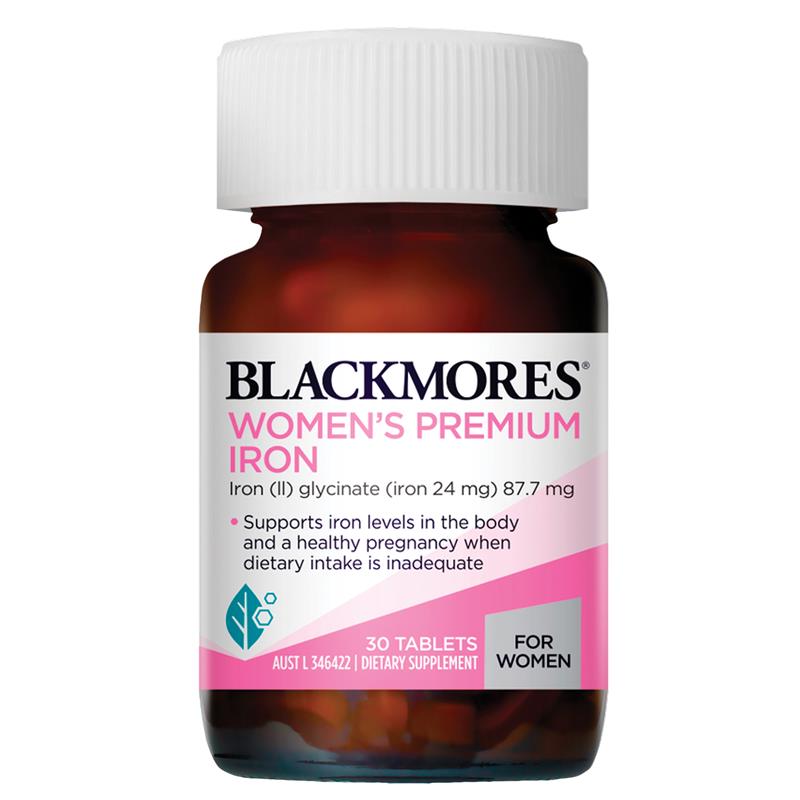 Blackmores Women's Premium Iron 澳洲澳佳寶 女性優質鐵劑 30片