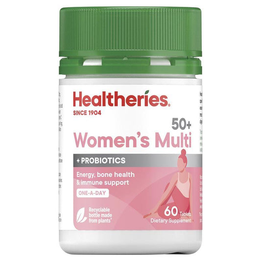 Healtheries Women’s Multi 50+ + Probiotics，女性50+綜合維他命 60粒