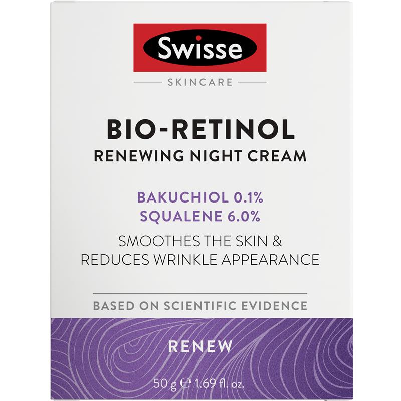 Swisse Skincare Bio-Retinol Renewing Night Cream 植物類視黃醇夜間修護霜 50g