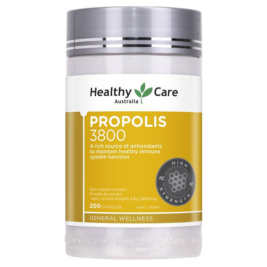 Healthy Care Ultra Premium Propolis High Strength Propolis Capsules 3800mg 200 Capsules