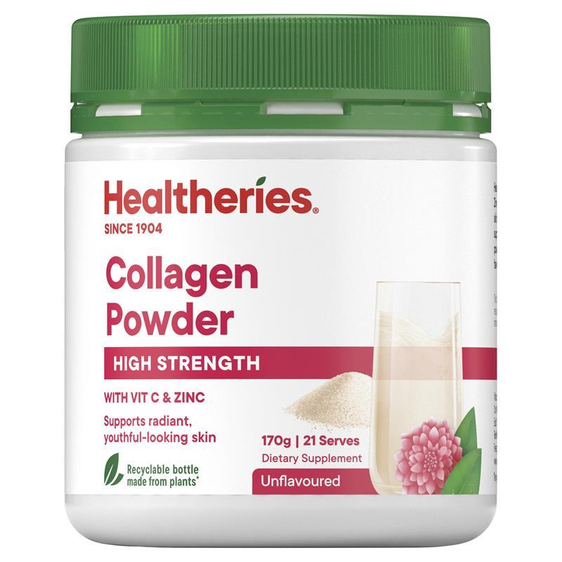 Healtheries Collagen Powder with Vit C & Zinc，膠原蛋白粉 170g