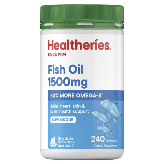 Healtheries Fish Oil 1500mg，魚油Omega-3膠囊 240粒