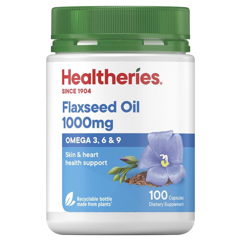 Healtheries Flaxseed Oil 1000mg，亞麻籽油膠囊 100粒