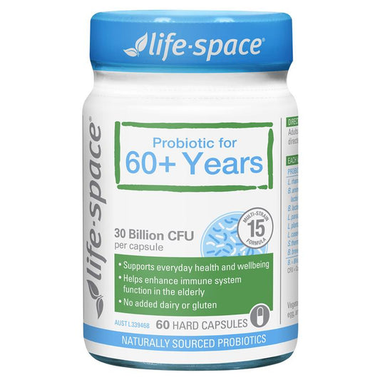 Life Space Probiotic for 60+ Years 60 Capsules
