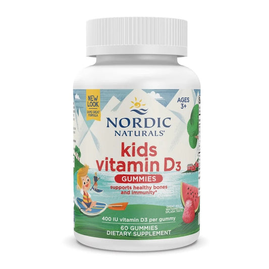 Nordic Naturals Kids Vitamin D3 Gummies Watermelon 60 Gummies