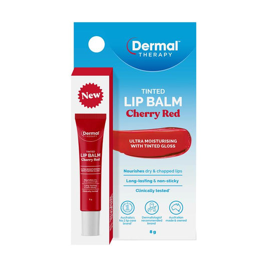 Dermal Therapy Tinted Lip Balm Cherry Red 櫻桃紅潤色護唇膏 8g