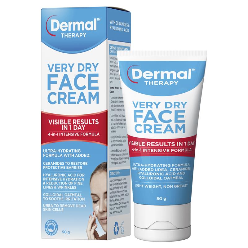 Dermal Therapy Very Dry Face Cream 極乾肌臉部保濕霜 50g