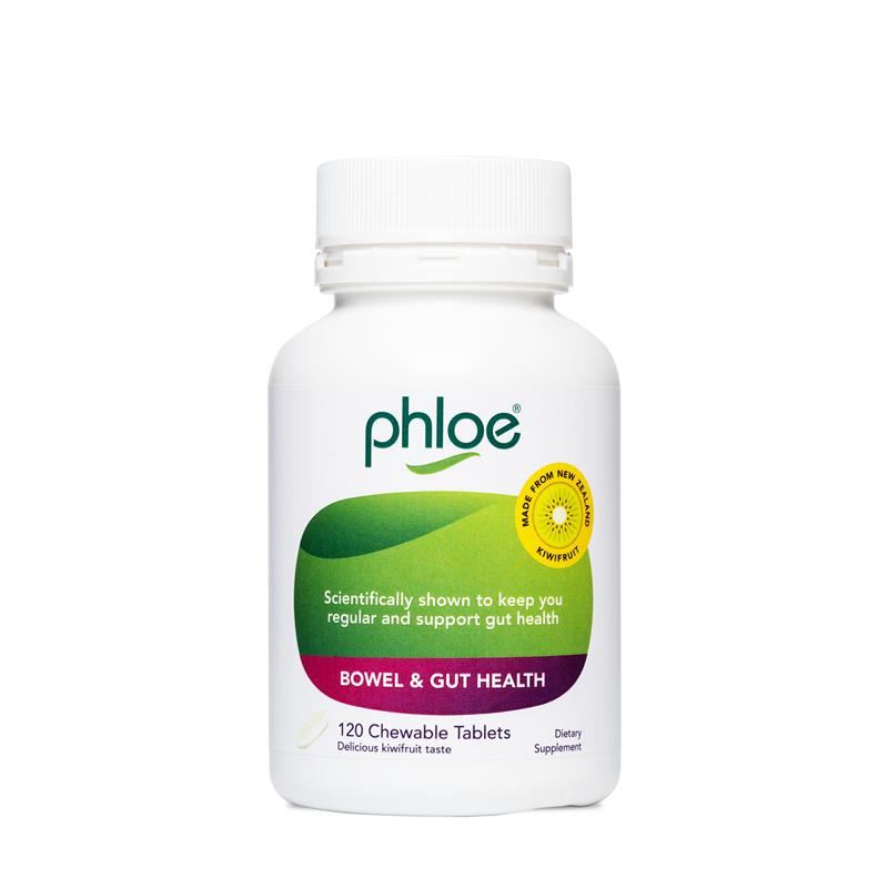 Phloe Bowel & Gut Kiwifruit Extract，紐西蘭奇異果，腸道健康益生元 咀嚼片 120粒
