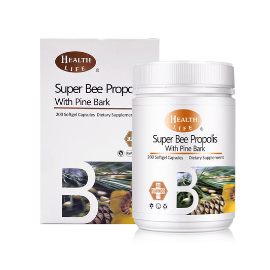 Health Life Super Bee Propolis + Pine Bark 超級松樹醇蜂膠膠囊 200粒
