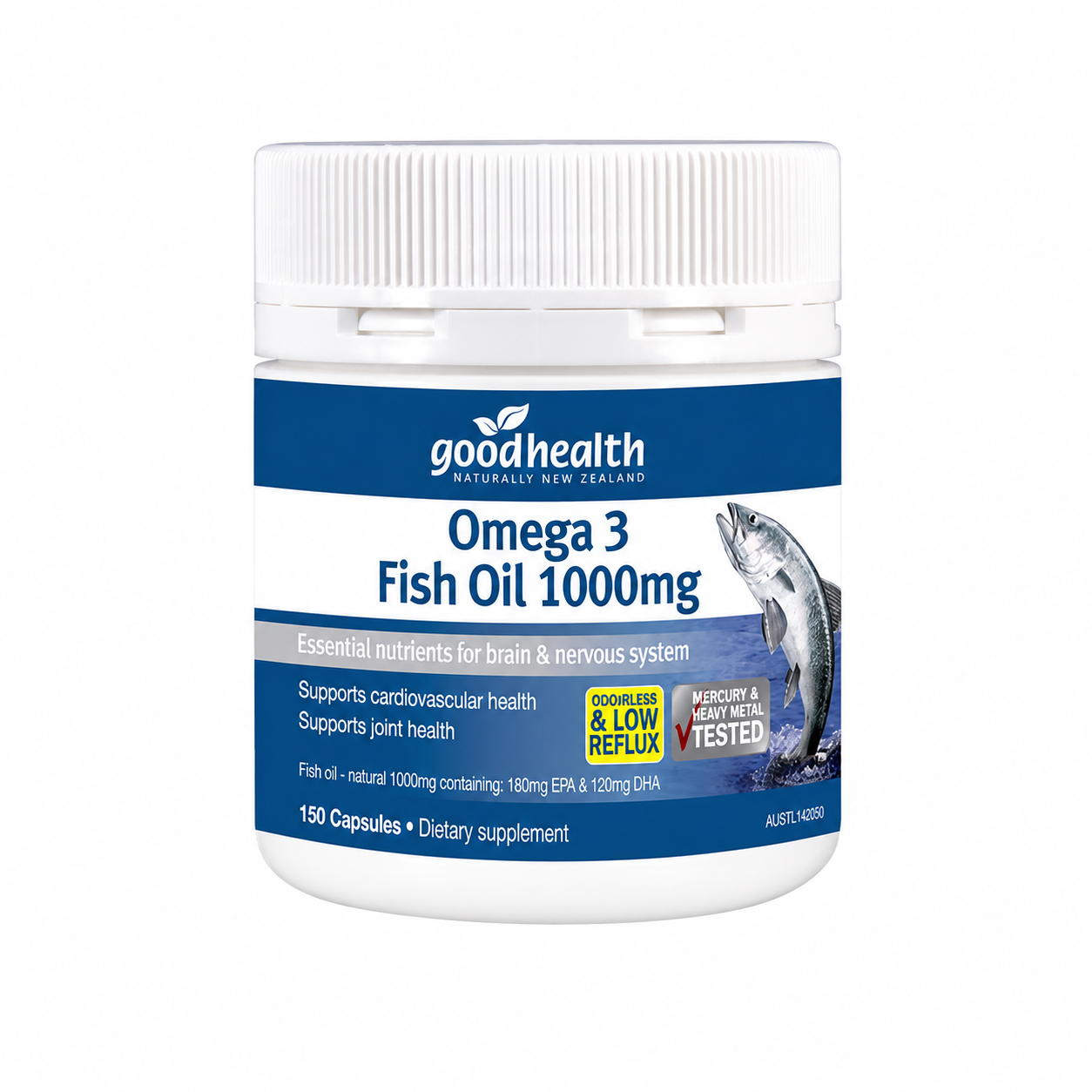 Good Health Omega-3  Fish Oil，紐西蘭好健康 魚油 1000mg 150粒