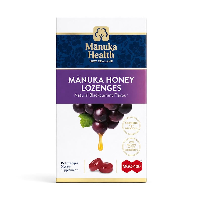 Manuka Health Manuka Honey Lozenges Blackcurrant 15 pcs