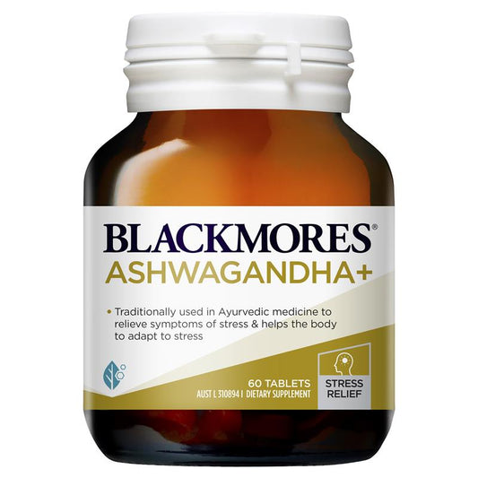 Blackmores Ashwagandha+ 澳洲澳佳寶 南非醉茄壓力緩解片 60片