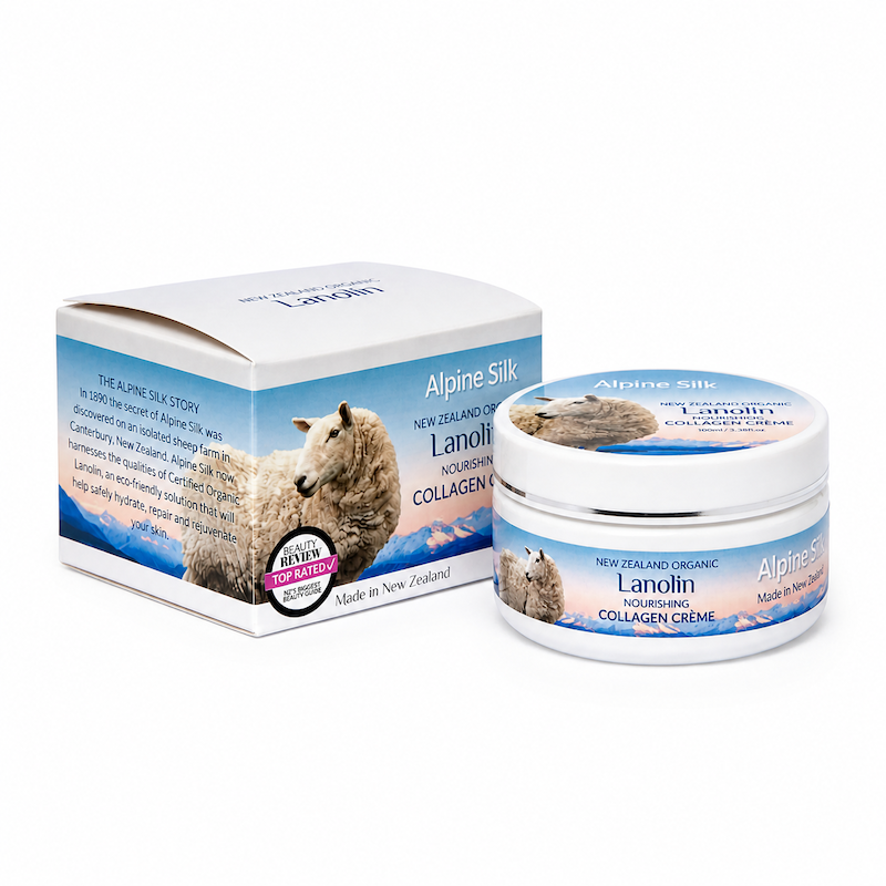 Alpine Silk Organic Lanolin Collagen Creme 100g