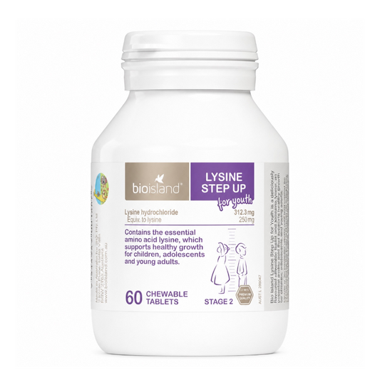 Bio Island Lysine Step Up For Youth，兒童青少年賴氨酸咀嚼片 60片