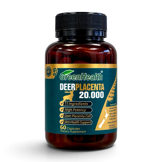 Green Health Deer Placenta，紐西蘭，高含量鹿胎素膠囊 20000mg，60粒