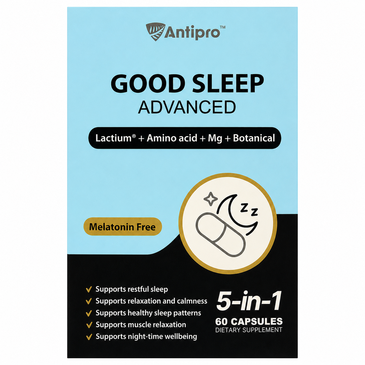 Antipro Good Sleep Advanced 夜間複方配方 60粒