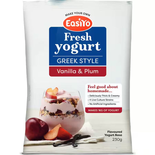 EasiYo Yogurt Base 紐西蘭 自製優格粉 (香草與李子) 230g