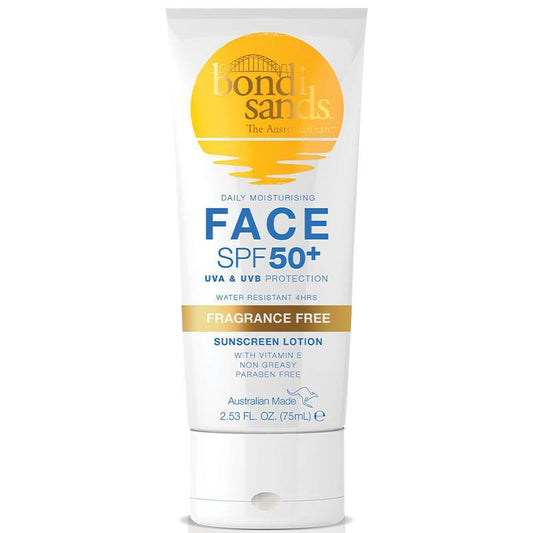 Bondi Sands オーストラリアン デイリーモイスチャライジング フェイスサンスクリーン SPF50+ 無香料 75ml