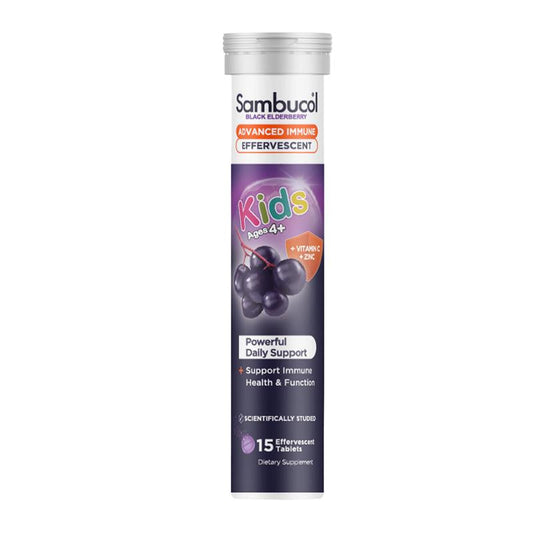 Sambucol Kids Blackberry Effervescent Tablets 15 Tablets
