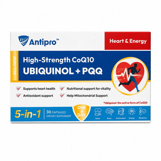 Antipro High-Strength CoQ10 Ubiquinol + PQQ 高效能輔酶 Q10（還原型）+ PQQ 30 粒