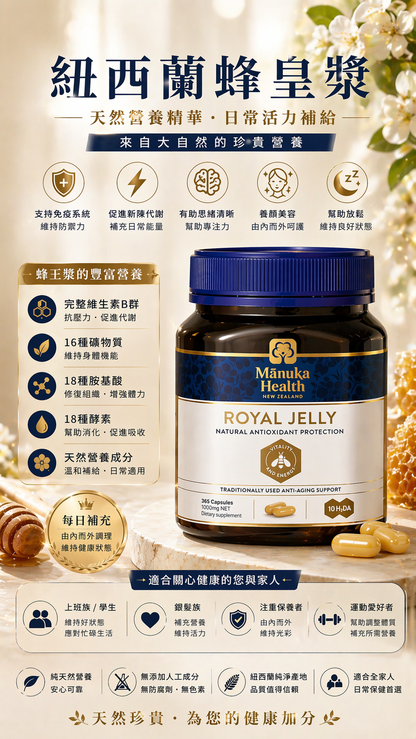 Manuka Health Royal Jelly 365 Capsules